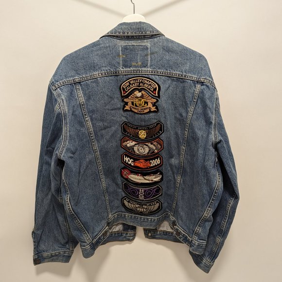 Vintage Levis Denim biker jacket - Picture 4 of 5